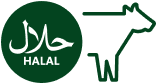 Halal beef icon